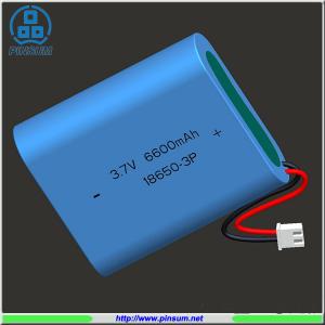 Wholesale Lithium battery 18650 battery pack 3.7V 6600mAh for industrial use from china suppliers