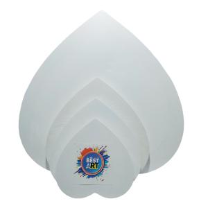 Wholesale Heart Shaped Stretched Canvas Board Pre Primed Blank Stretched Canvases For Painting from china suppliers