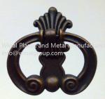 Zinc alloy pull ring door handle,antique copper,L72mm*W82mm,cabinet drawer