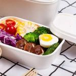 48oz Biodegradable Brown Fast Food Paper Bowls Custom Recyclable Disposable