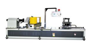 China Two Heads 7.5kw Paper Pipe Machine Double Sides Glue Digital Control on sale
