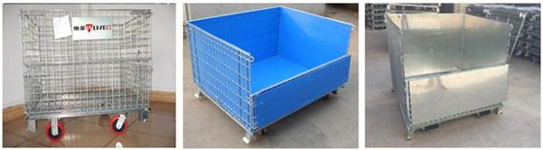 500 - 1000kg Metal Wire Mesh Pallet Cages for Material Handling 