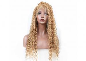 Wholesale 9A Long Curly Human Hair Lace Front Wigs Healthy Can Be Dyed Any Color And Ironed from china suppliers