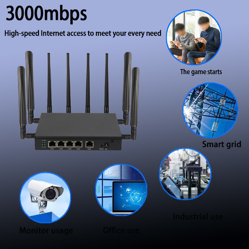 Gigabit Dual Band Router Wifi6 5g Chip MT7981B 5g Wireless Router With Dual SIM Slot