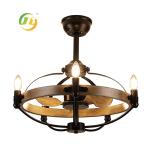110v American Retro Iron Ceiling Lamp for Living Room Bedroom Industrial Hotel