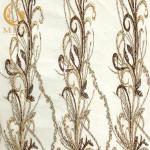 3D Embroidered Bridal Beaded Lace Fabric 140Cm Width For Women Wear