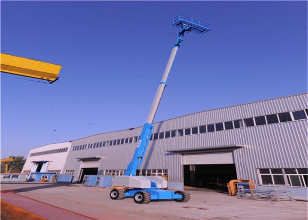 Elevated Lightiweight Electric Man Lift High Strength Steel Structure Compact