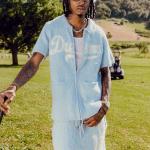 Summer Mohair Zip Up Short Set Tracksuit Matching Polo Shirt And Shorts