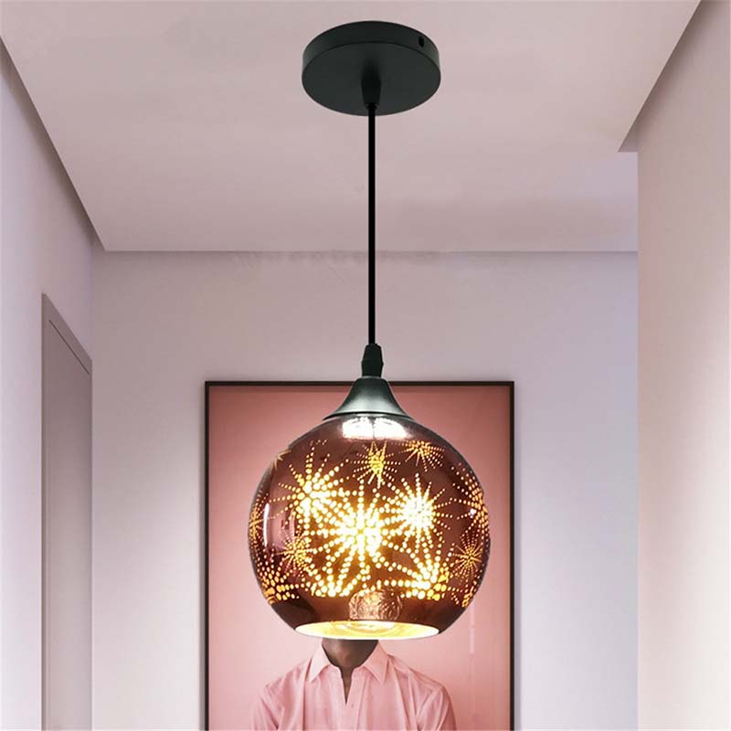 Retro Carving Hollow out Pendant lights Home Living Bedroom Kitchen E27 ball Pendant lights(WH-VP-185)