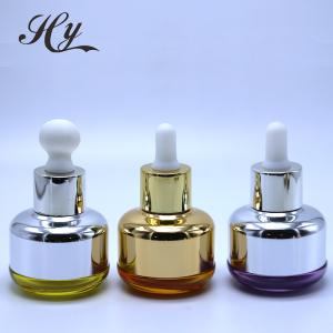 China Silk Screen Cosmetic Dropper Bottle 10ml Glass Perfume Bottle With Dropper on sale