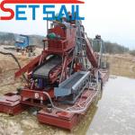 Electric QHMB-3 Lake Chain Bucket Gold Mining Dredger for River Diamond at