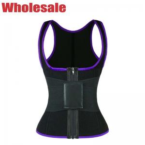Wholesale Elastic Belt Zipper Closure Workout Waist Trainer Vest Women