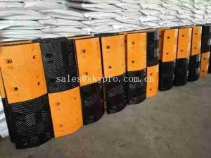 Wholesale Black / Yellow Revolution Parking Road Speed Bumps For Highways , Crossings from china suppliers