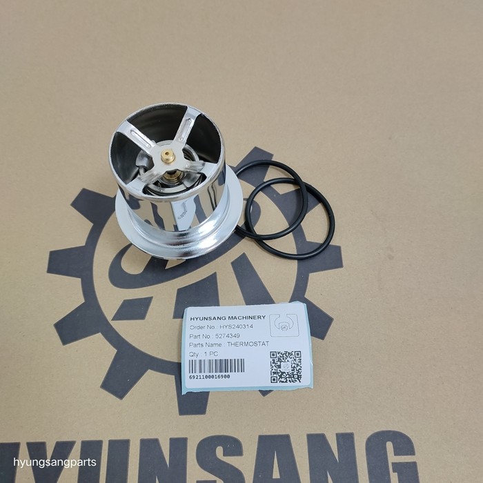 Excavator Engine Parts Thermostat 5274349 4930594 For R330LC9S R380LC9A