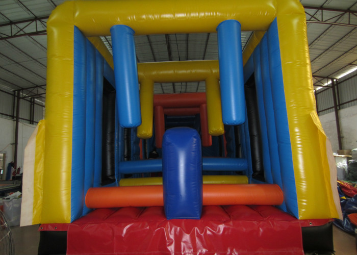 New design inflatable bus obstacle course inflatable public bus shaped obstacle courses inflatable outdoor games