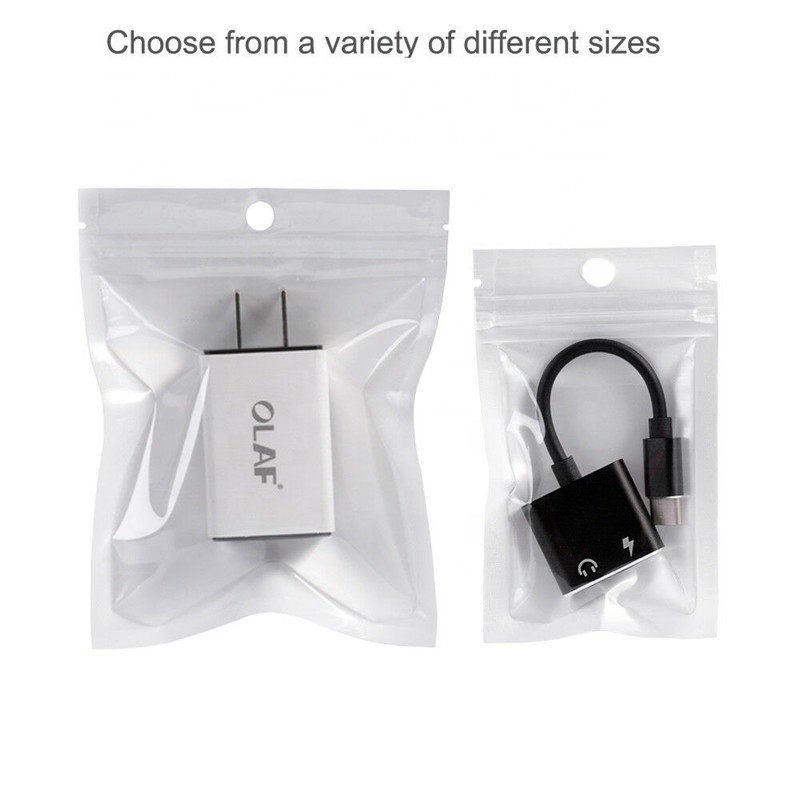 custom printed clear cellphone pearl film packaging bag/mobile phone accessories plastic bag