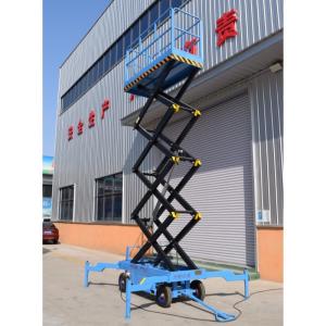 Buy cheap 14m Portable Hydraulic Double Scissor Lift Aerial Work Platform Ladder Vertical from wholesalers