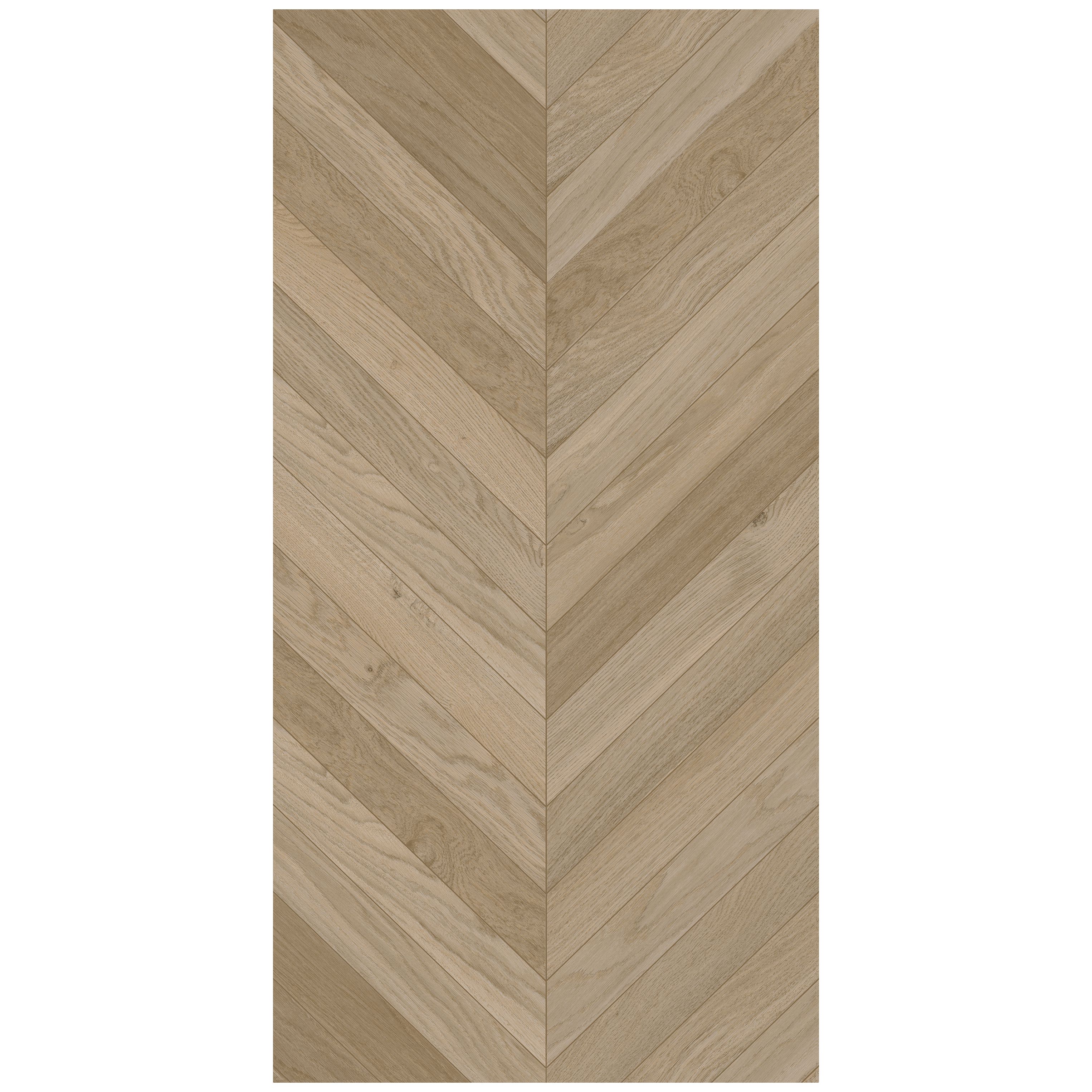 Matte Texture Solid Wood Fish Bone Pattern 60x1200 Tile for Classic Restaurant Floor