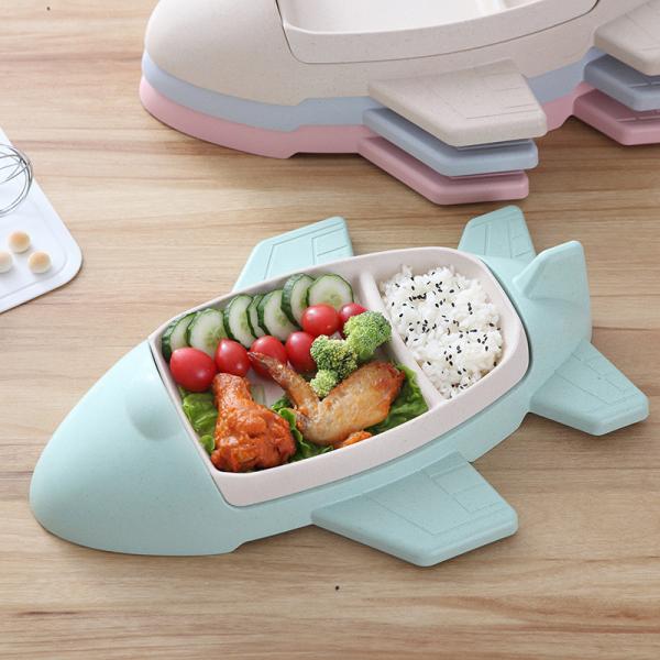 Customized Logo Acceptable 2024 Bamboo Dinner Plate for Children Eco-Friendly