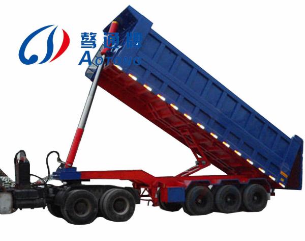 Mechanical Suspension 3 Axles Heavy Duty Rear Tipping Semi-Trailers Dumper Truck