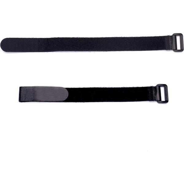 Black Hook And Loop Cable Straps Nylon Self Gripping Straps Reusable For USB Cables