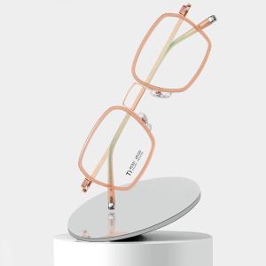 Wholesale Acetate Titanium Ultra Light Glasses CE Metal Box Clear Lens from china suppliers