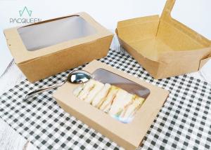 Wholesale Compostable Carry Out Food Containers PLA Lined Flexo / Offset Printing from china suppliers