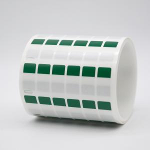 Wholesale 12*23.5-9.5mm 1.5mil Cable lable Green Matte Translucent Water Resistant Vinyl Cable Label from china suppliers
