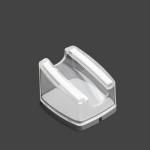 acrylic mobile phone stand with anti-slip silicone for samsung