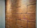 Tree Ring Wood Brown Cultured Stone Brick 1160x300x30mm Waterproof Good Sealing