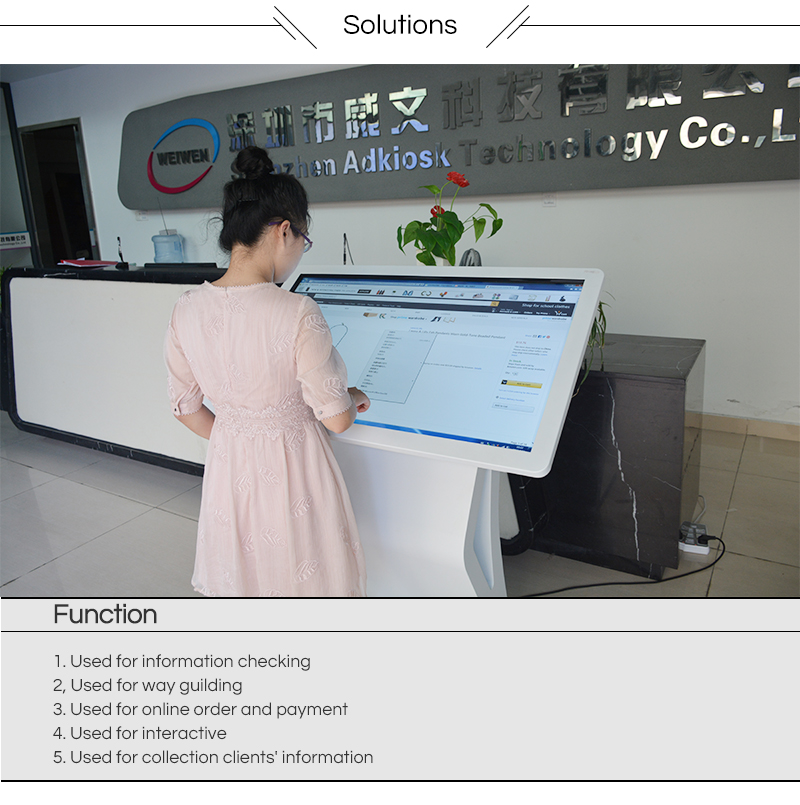 Floor stand information kiosk