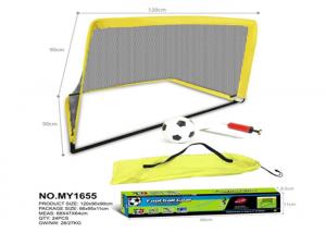 China 120 CM Foldable Pop Up Soccer Goal Set Children's Play Toys W / Carry Bag Yellow on sale
