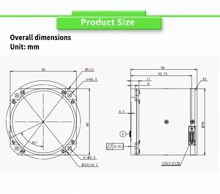 12W UBTU500Y Navigation Attitude/Azimuth Reference System Fiber Optic Gyroscope Sensor North Seeker