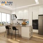 White Color Furniture Handles and Knobs for Modern Kitchen Cabinet Design in