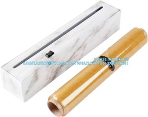 Wholesale Refillable Pla Wrap Dispenser PVC Cling film Professional BPA Free Plastic Wrap Reusable Dispenser Slide Cutter from china suppliers