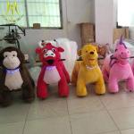 Hansel amusement park children plush battery operated ride on plush animals