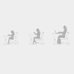 Commercial Furniture White Wood Modern Office Desk with Adjustable Height and