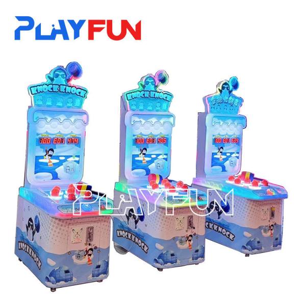 Playfun kids lottery game machine knock knock hit hammer arcade skill game