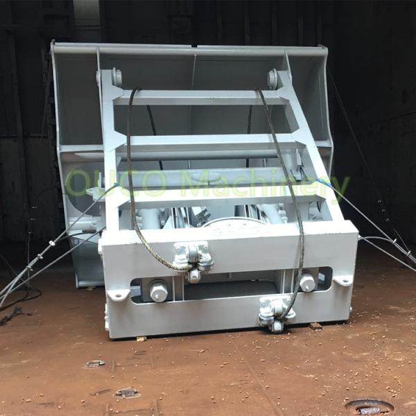 white color 5 Cubic Remote Control 2 Peel Hydraulic Clamshell Bucket