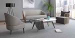Lundana PU Office Reception Sofa High Density Foam Smooth