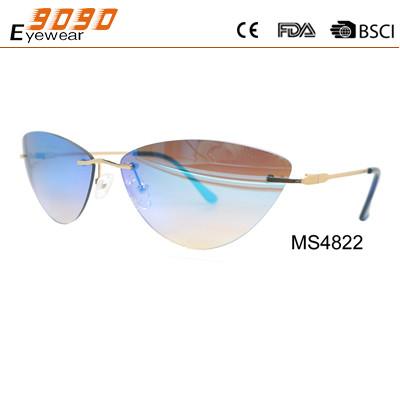 Sunglasses with metal frame, new fashionable design style, UV 400 Protection