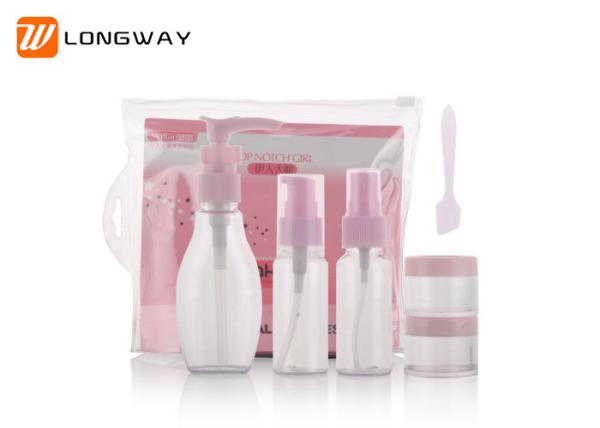 Personal Care Pink Jar Mini Travel Cosmetic Bottles Set Empty Travel Size
