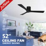 High Speed Wooden Blade Remote Control Ceiling Fan for Home Hotel and Office