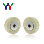 Offset SM102 Printing Machine Spare Parts White Hard Bristle Brush Wheel