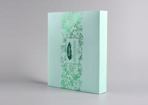Wholesale Cosmetic Custom Product Packaging Box , Custom Retail Boxes With Green Gold Stamp from china suppliers