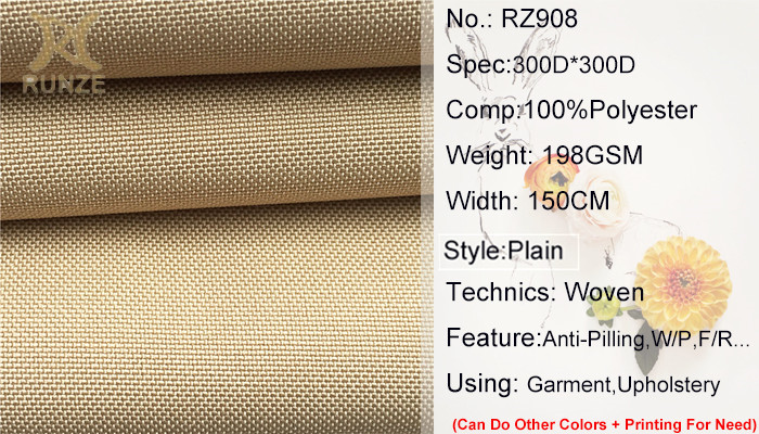 Flexible Plain Polyester Mini Matt Fabric for Anti Wrinkle and Flame Retardant Effect