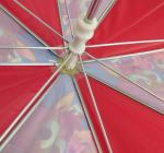Plastic Handle Child Kids Clear Umbrella , Clear Foldable Umbrella For Promotion