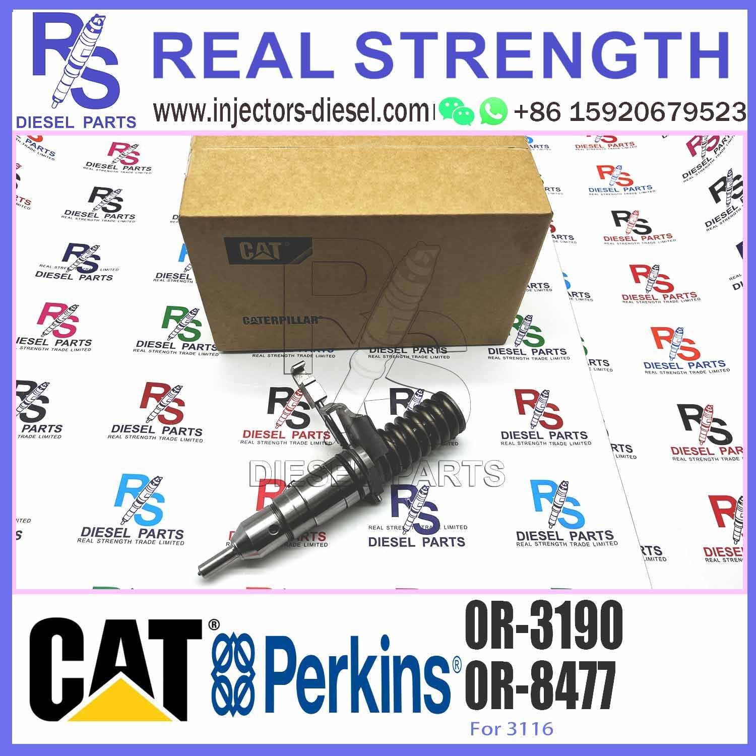3114 Engine E200B EL200B Excavator Diesel GP Fuel Injector CA7E8729 7E-8729 7E8729 0R3190 0R-3190 For Caterpillar