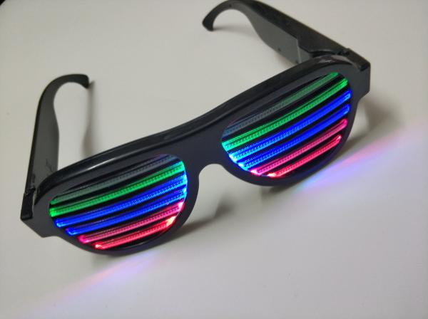 2019Hot Sales New Style Voice-Activated LED flashing glasses Multi Colors Led