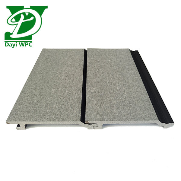 Exterior Wall Decorator WPC Wood Cladding Tiles TN-12A For Modern Outdoor Wall